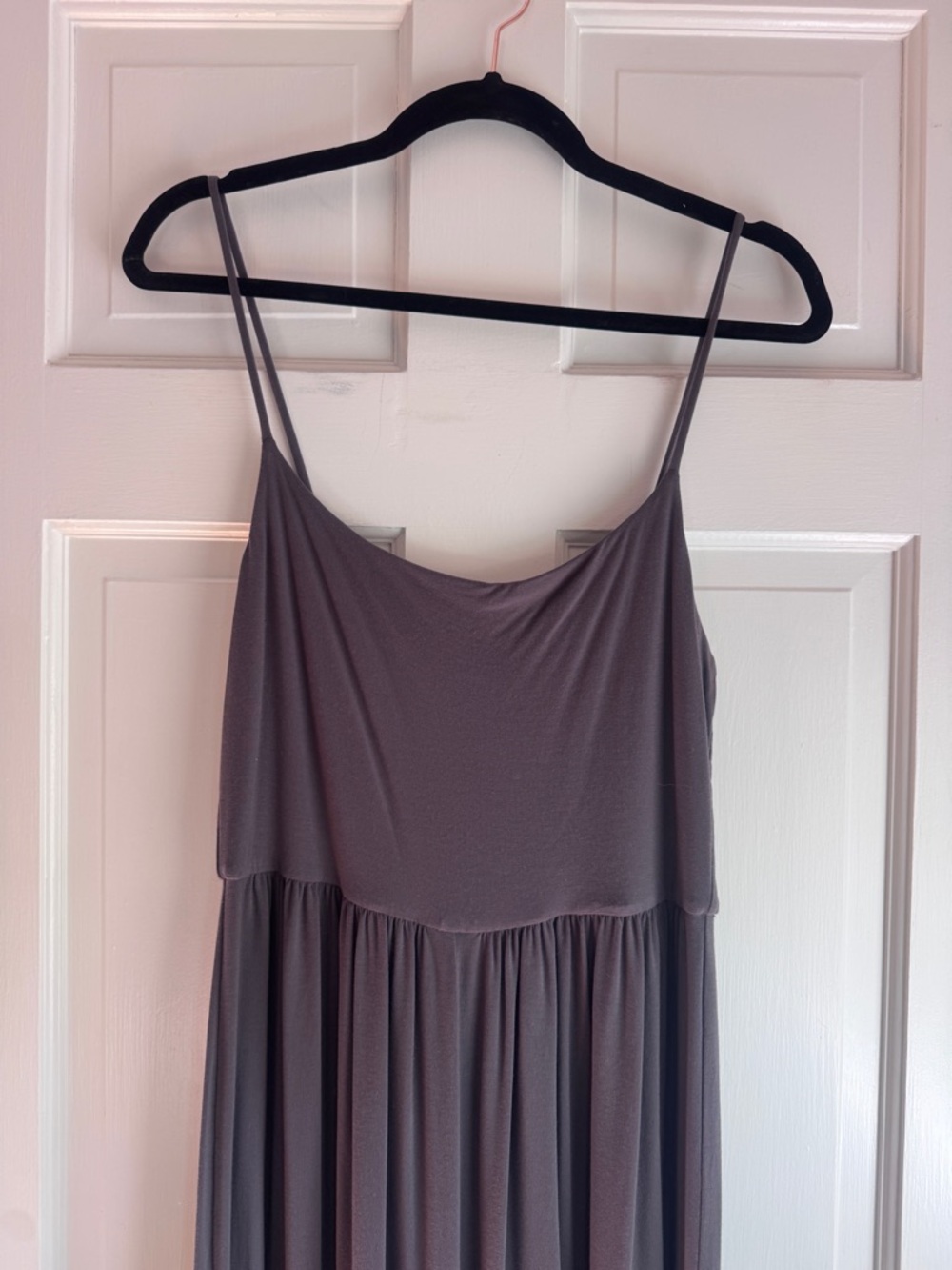 Wilfred Jumpsuit Gray Tencel Lyocell Wide Leg Spaghetti Strap Size M - Picture 2 of 7
